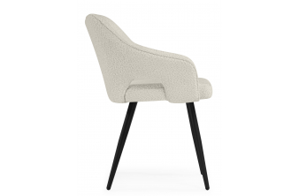 Стул на металлокаркасе Chicago light gray / black legs KD