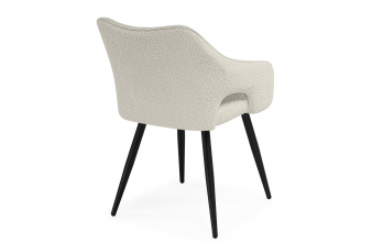 Стул на металлокаркасе Chicago light gray / black legs KD