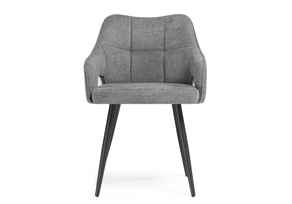 Стул на металлокаркасе Hera dark gray / black