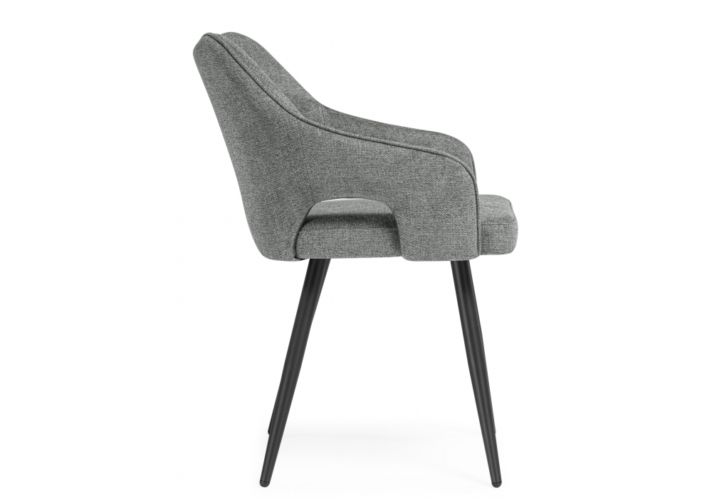Стул на металлокаркасе Hera dark gray / black