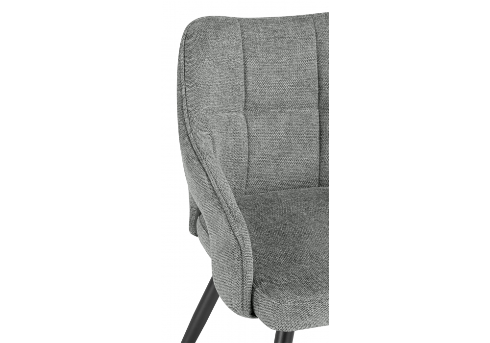 Стул на металлокаркасе Hera dark gray / black