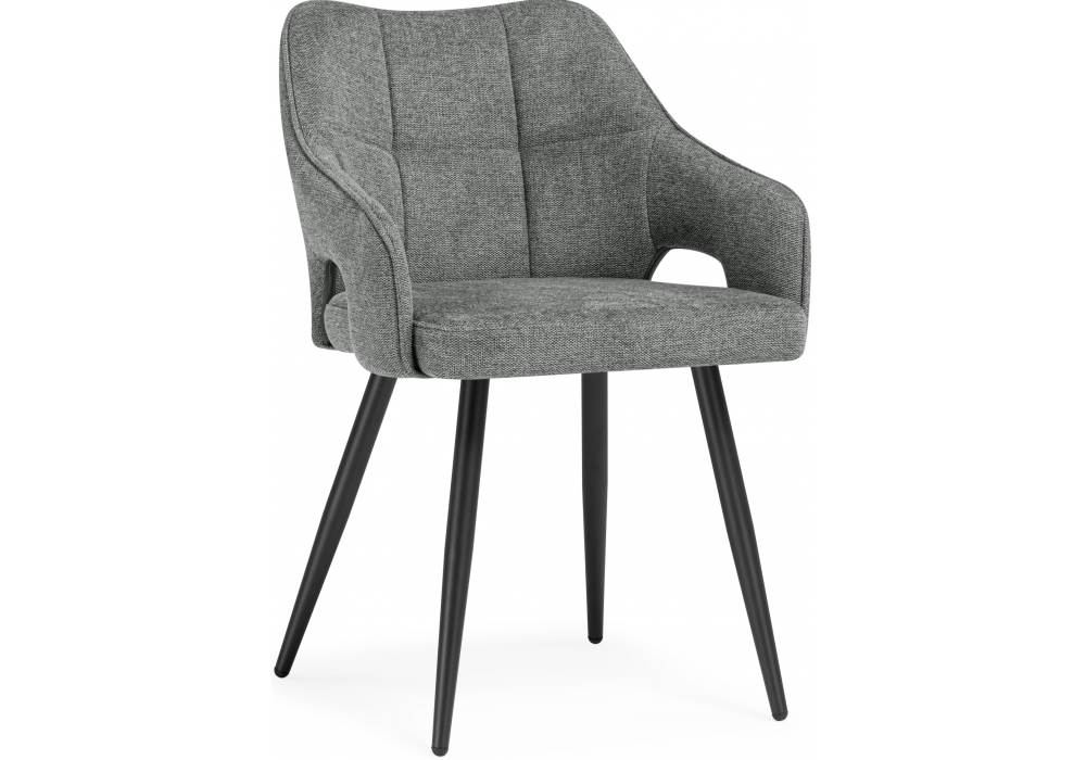 Стул на металлокаркасе Hera dark gray / black