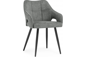 Стул на металлокаркасе Hera dark gray / black