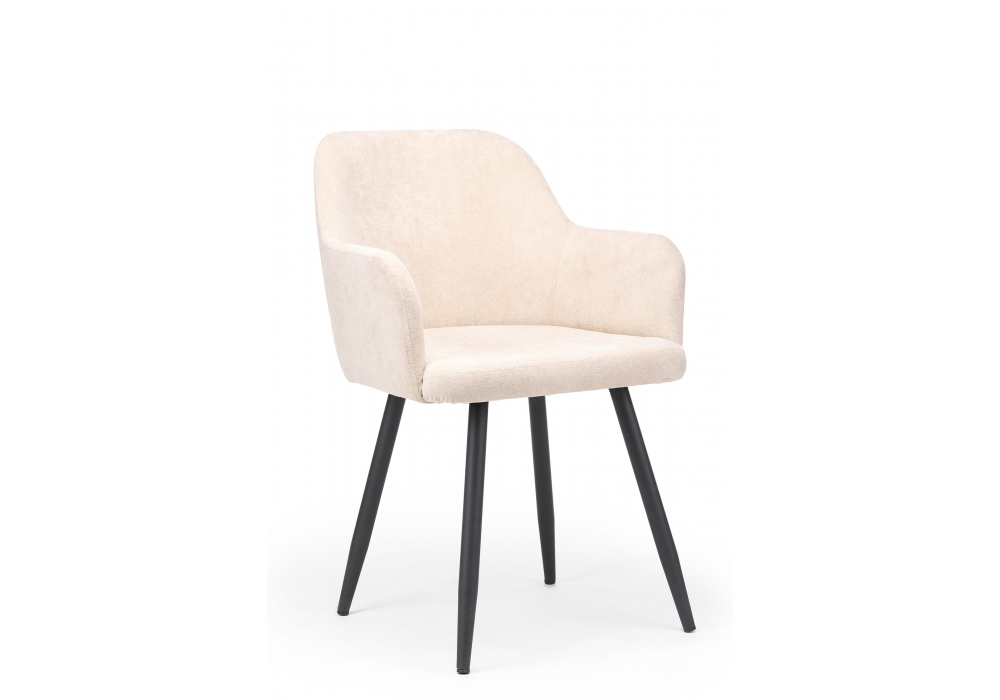 Стул на металлокаркасе Инфини 360 латте (ocean 003) /  черный