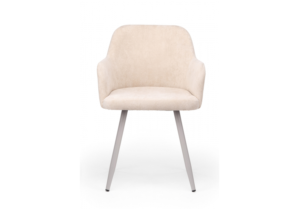 Стул на металлокаркасе Инфини 360 латте (ocean 003) / серый