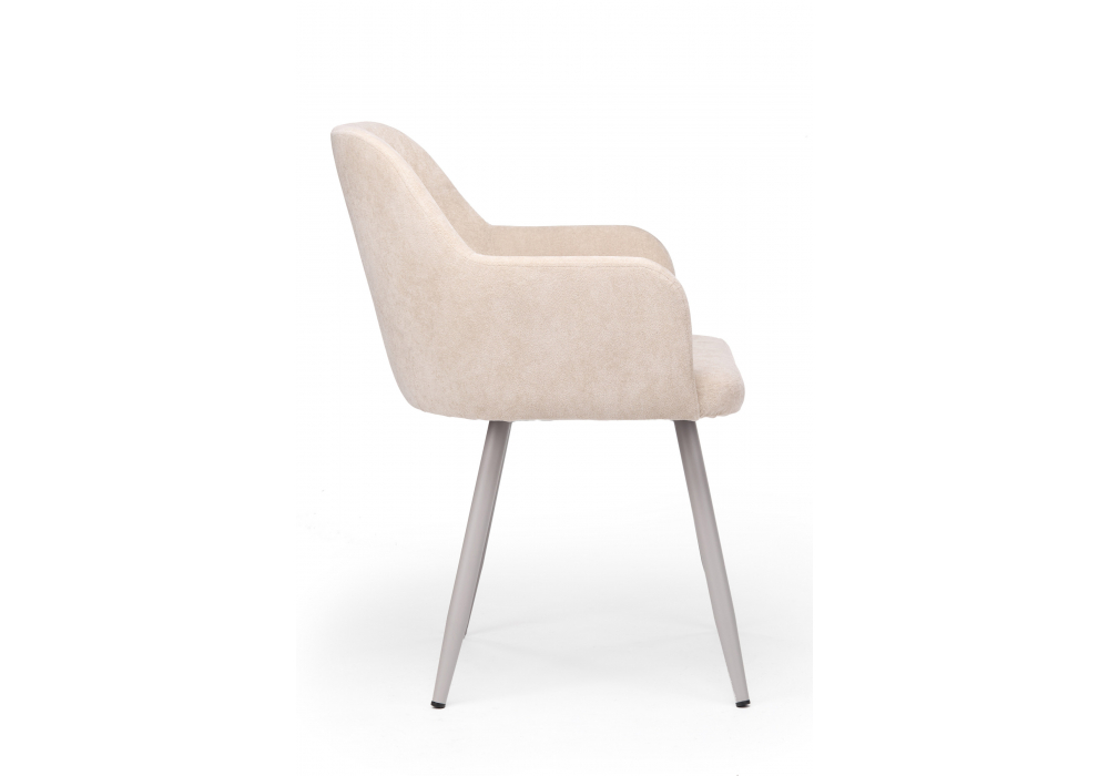 Стул на металлокаркасе Инфини 360 латте (ocean 003) / серый