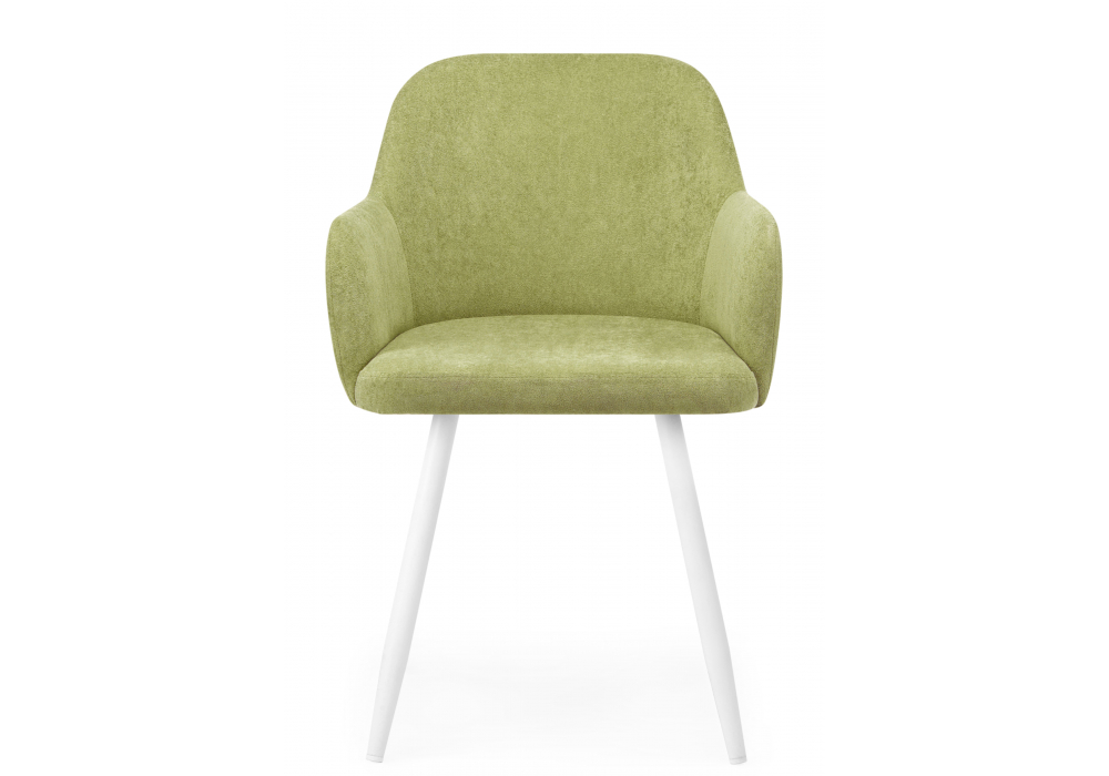 Стул на металлокаркасе Инфини 360 зеленый (ocean 013) / белый