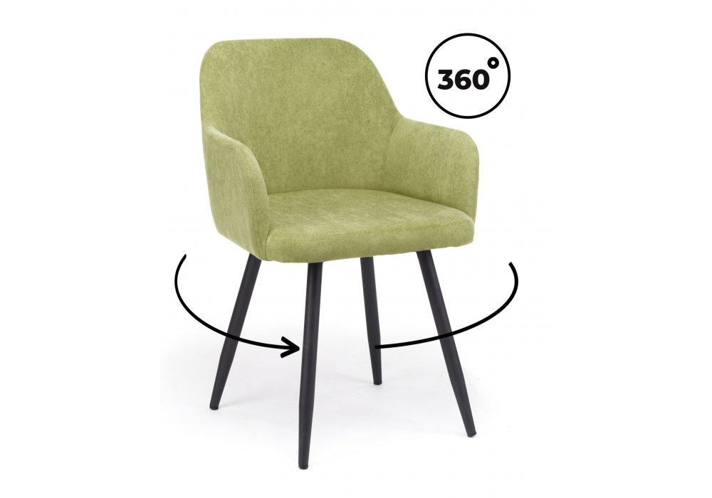 Стул на металлокаркасе Инфини 360 зеленый (ocean 013) / черный