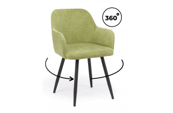 Стул на металлокаркасе Инфини 360 зеленый (ocean 013) / черный