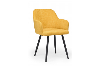 Стул на металлокаркасе Инфини горчичный (ocean 016) / черный