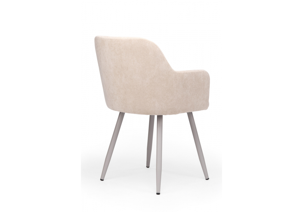 Стул на металлокаркасе Инфини латте (ocean 003) / серый