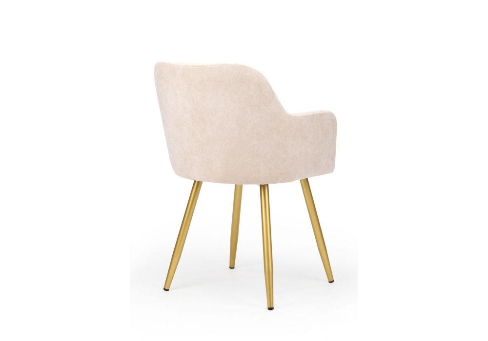 Стул на металлокаркасе Инфини латте (ocean 003) / золотой