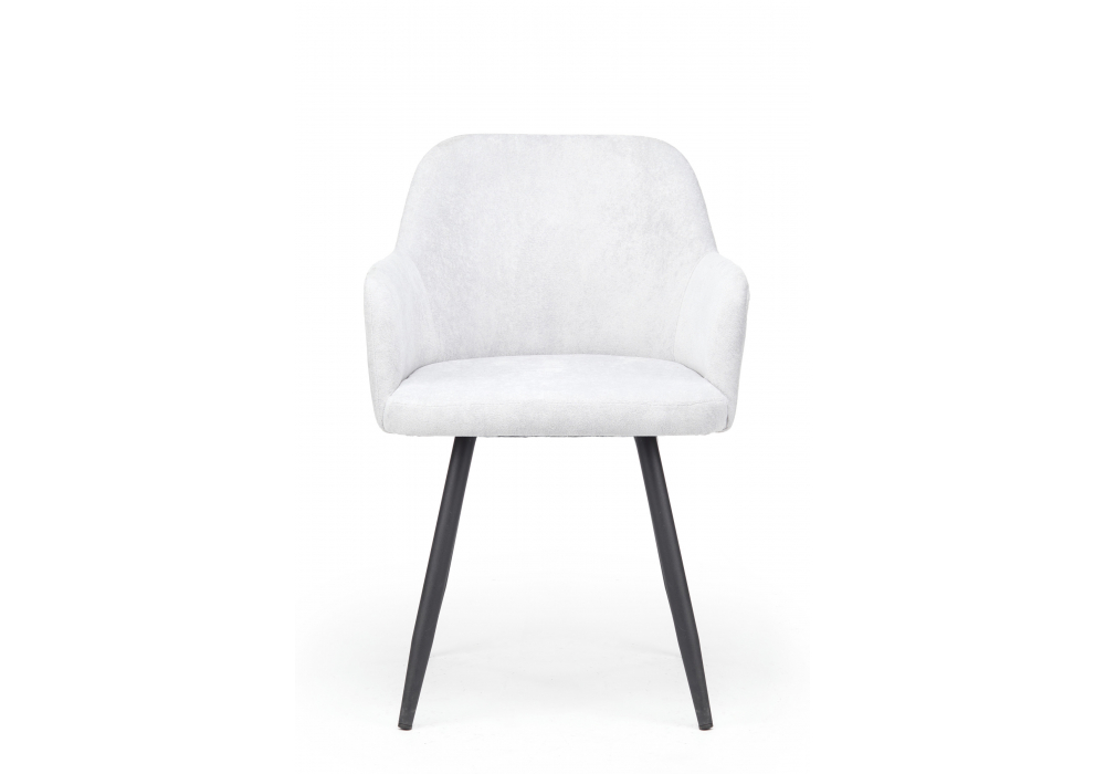 Стул на металлокаркасе Инфини светло-серый (ocean 021) / черный