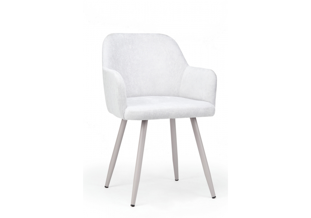 Стул на металлокаркасе Инфини светло-серый (ocean 021) / серый