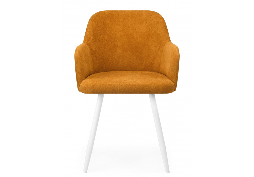 Стул на металлокаркасе Инфини терракота (ocean 015) / белый