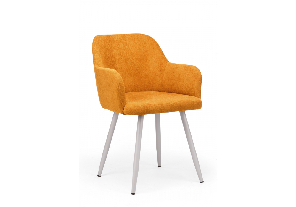 Стул на металлокаркасе Инфини терракота (ocean 015) / серый