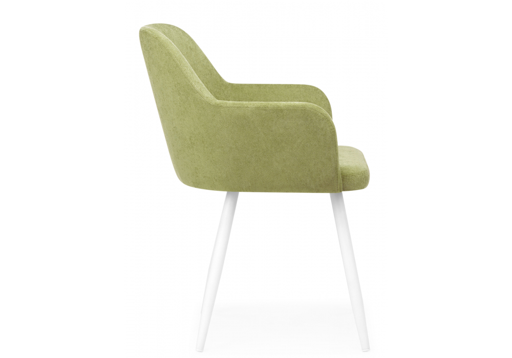 Стул на металлокаркасе Инфини зеленый (ocean 013) / белый