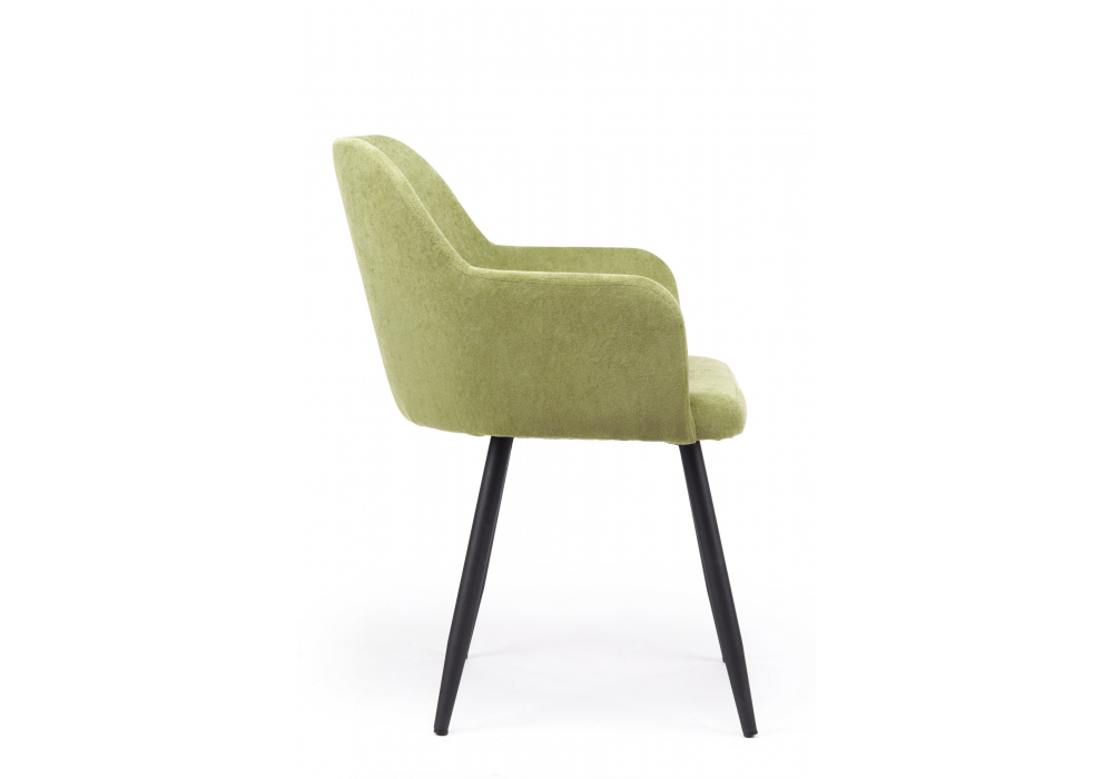 Стул на металлокаркасе Инфини зеленый (ocean 013) / черный