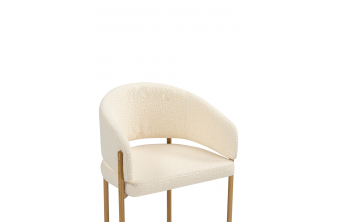 Стул на металлокаркасе Эолин бежевый (glory 03) / черный