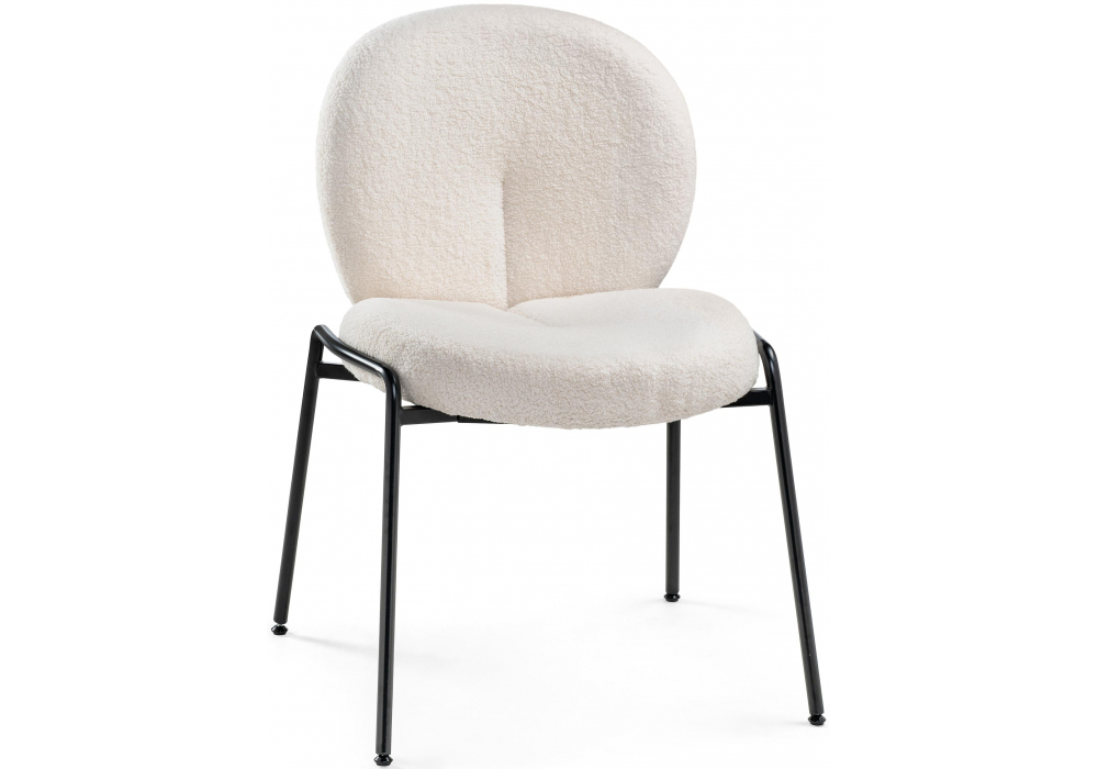 Стул на металлокаркасе Kalipso 1 white / black