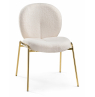 Стул на металлокаркасе Kalipso 1 white / gold