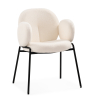 Стул на металлокаркасе Kalipso white / black