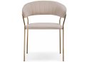 Стул на металлокаркасе Kamelia 1 beige / gold