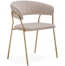 Стул на металлокаркасе Kamelia 1 beige / gold