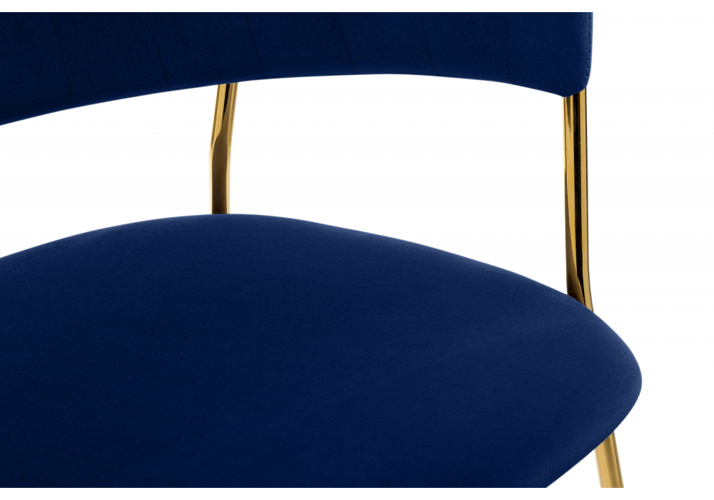 Стул на металлокаркасе Kamelia 1 dark blue / gold
