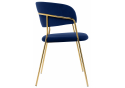 Стул на металлокаркасе Kamelia 1 dark blue / gold