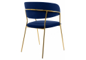 Стул на металлокаркасе Kamelia 1 dark blue / gold