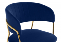 Стул на металлокаркасе Kamelia 1 dark blue / gold
