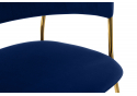 Стул на металлокаркасе Kamelia 1 dark blue / gold