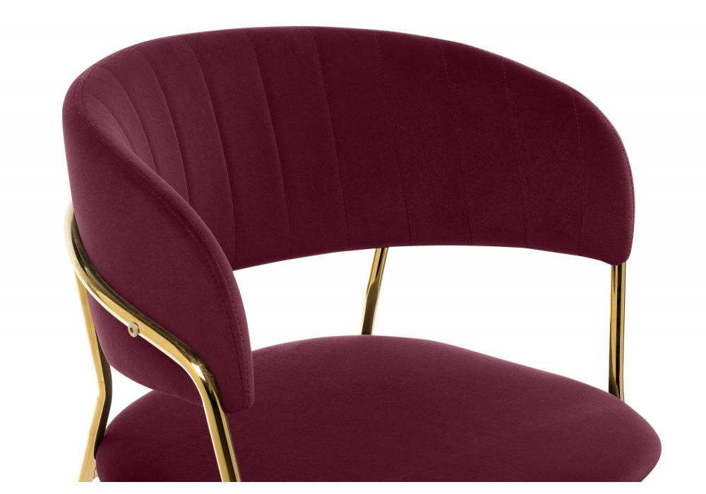 Стул на металлокаркасе Kamelia 1 wine red / gold