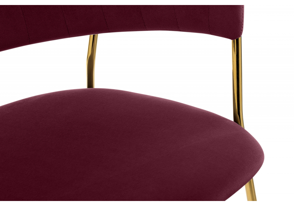 Стул на металлокаркасе Kamelia 1 wine red / gold