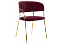 Стул на металлокаркасе Kamelia 1 wine red / gold