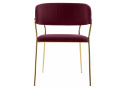 Стул на металлокаркасе Kamelia 1 wine red / gold