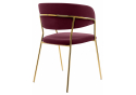 Стул на металлокаркасе Kamelia 1 wine red / gold