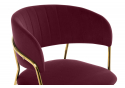 Стул на металлокаркасе Kamelia 1 wine red / gold