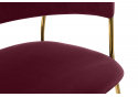 Стул на металлокаркасе Kamelia 1 wine red / gold
