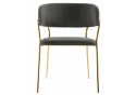Стул на металлокаркасе Kamelia dark blue / gold