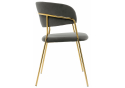 Стул на металлокаркасе Kamelia dark blue / gold