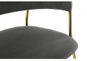 Стул на металлокаркасе Kamelia dark blue / gold