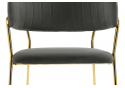 Стул на металлокаркасе Kamelia dark blue / gold