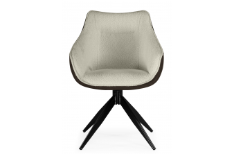 Стул на металлокаркасе Chicago light gray / black legs KD