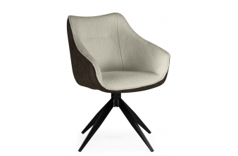 Стул на металлокаркасе Chicago light gray / black legs KD