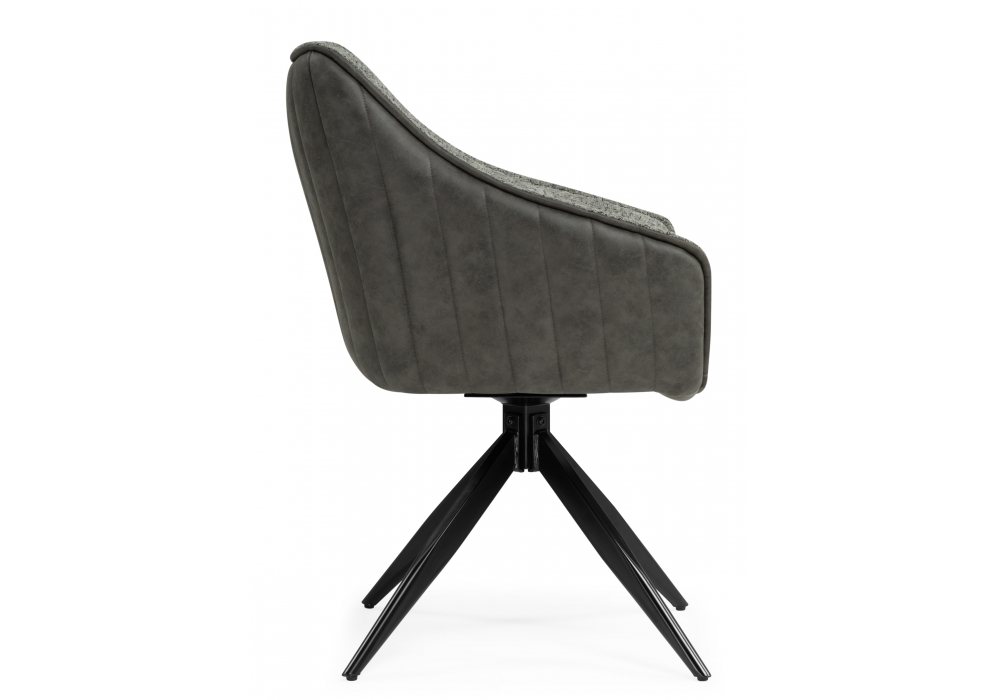 Стул на металлокаркасе Kansas gray / graphite gray / black