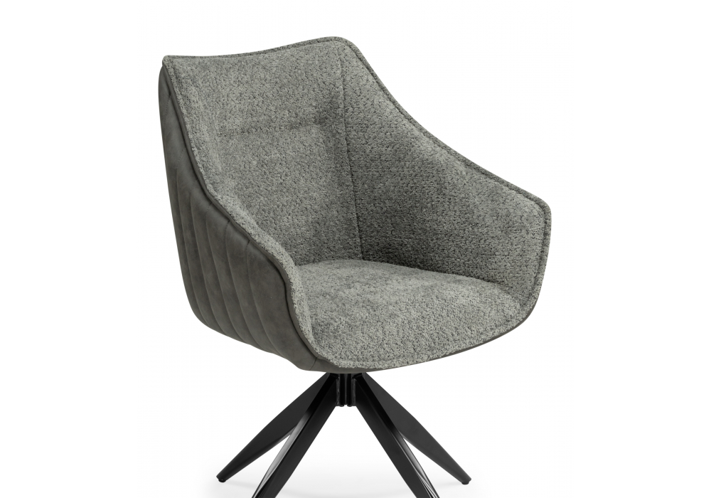 Стул на металлокаркасе Kansas gray / graphite gray / black