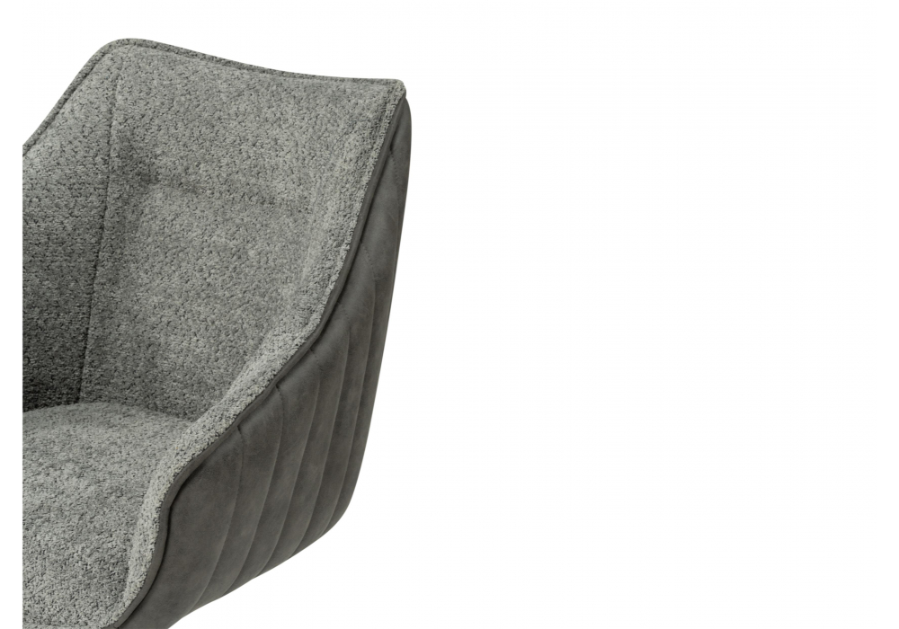 Стул на металлокаркасе Kansas gray / graphite gray / black
