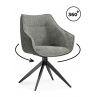 Стул на металлокаркасе Kansas gray / graphite gray / black